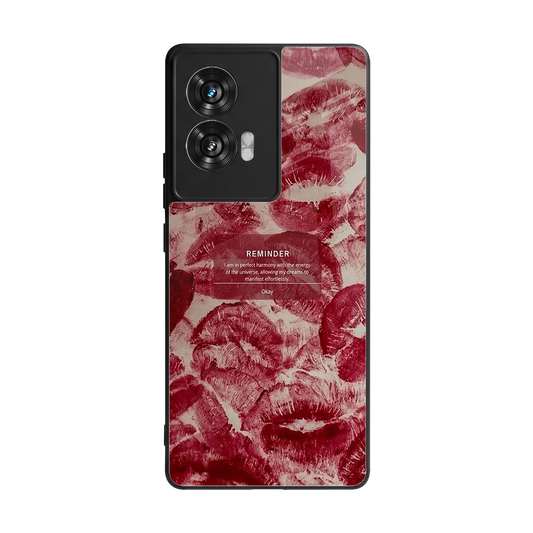 Reminder back phone cover | glass case for motorola edge 50 fusion
