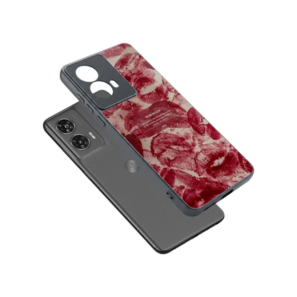 Reminder sleek motorola edge 50 fusion cover with tempered glass back and TPU edges
