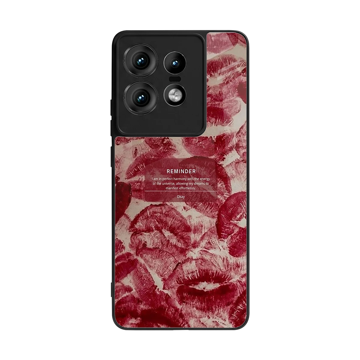 Reminder back phone cover | glass case for motorola edge 50 pro