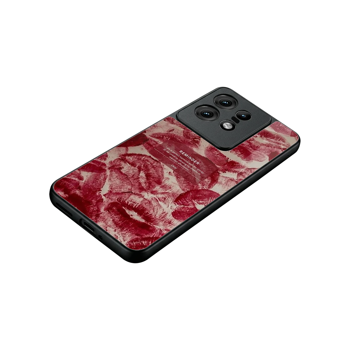 Reminder stylish phone case for motorola edge 50 pro | glossy glass and slim fit