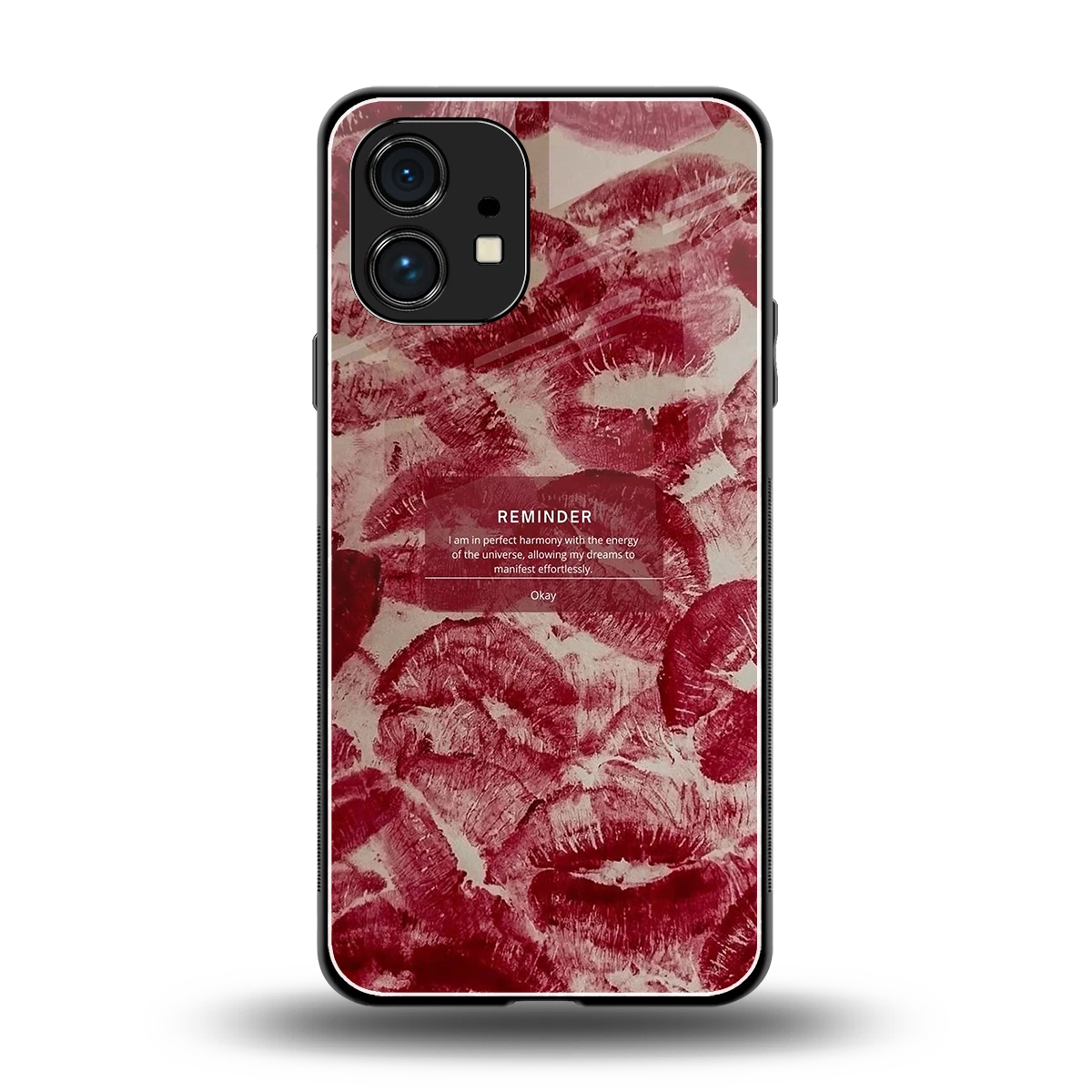 Reminder back phone cover | glass case for nothing phone 1