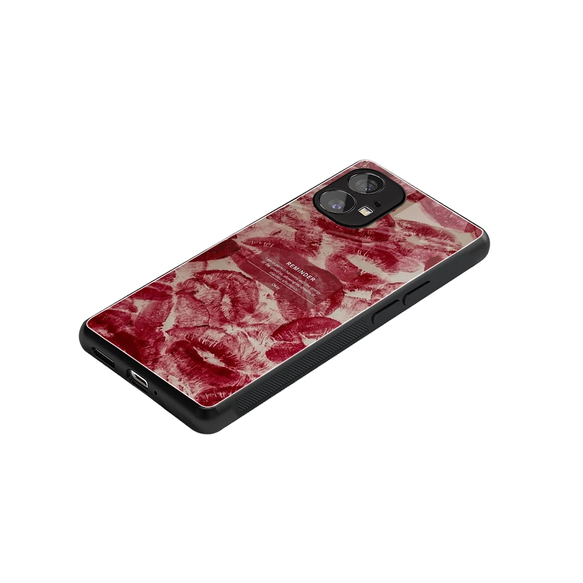 Reminder stylish phone case for nothing phone 1 | glossy glass and slim fit