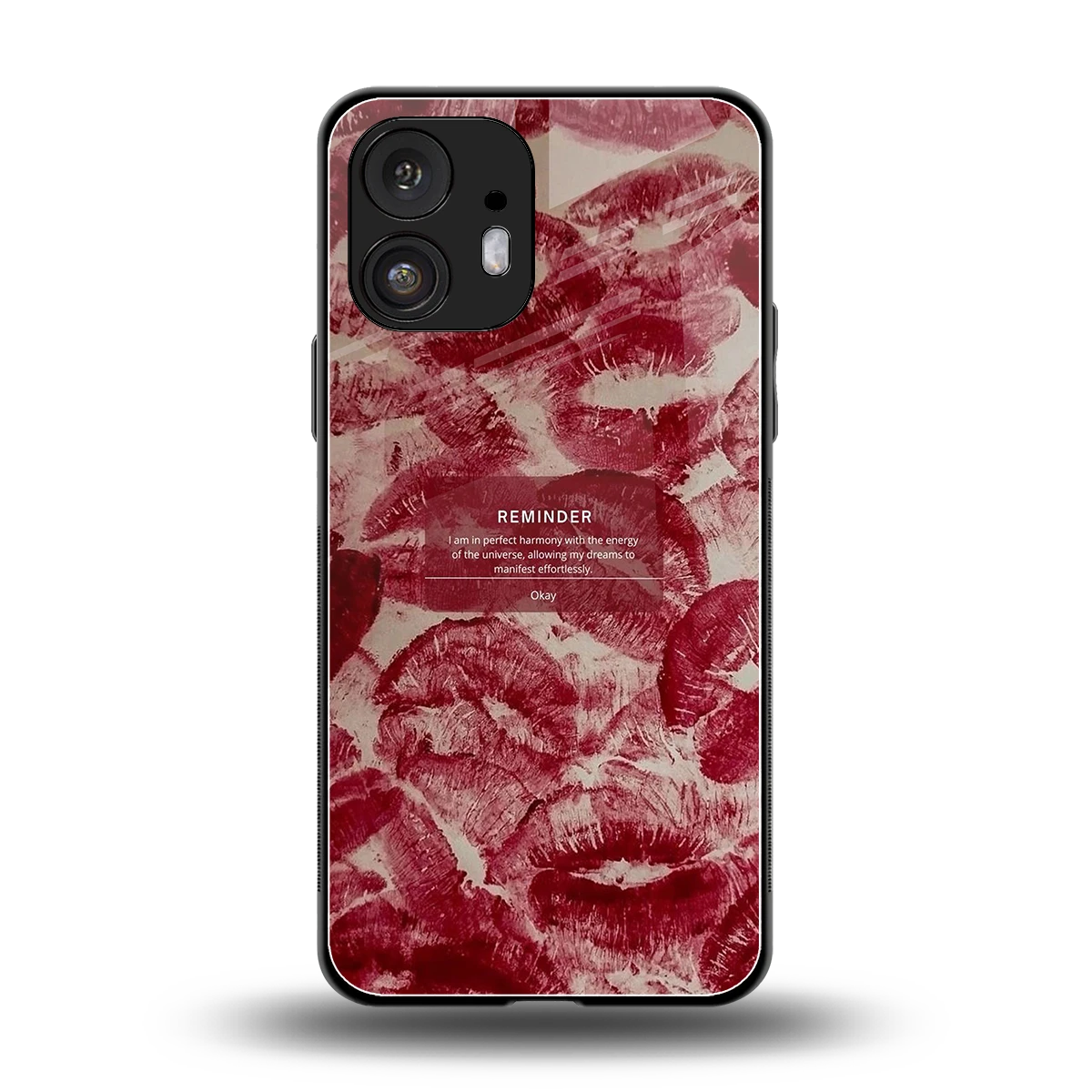 Reminder back phone cover | glass case for nothing phone 2