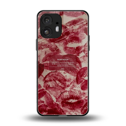 Reminder back phone cover | glass case for nothing phone 2