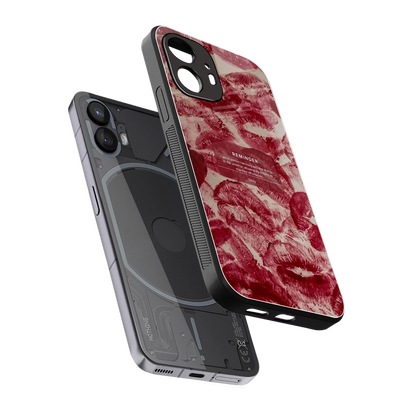 Reminder sleek nothing phone 2 cover with tempered glass back and TPU edges