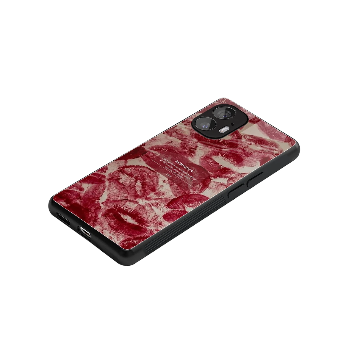 Reminder stylish phone case for nothing phone 2 | glossy glass and slim fit