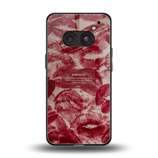 Reminder back phone cover | glass case for nothing phone 2a