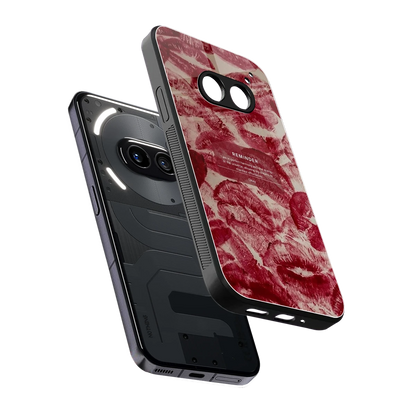 Reminder sleek nothing phone 2a cover with tempered glass back and TPU edges