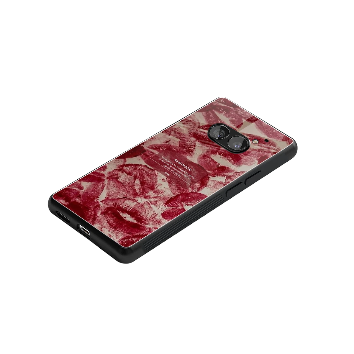 Reminder stylish phone case for nothing phone 2a | glossy glass and slim fit