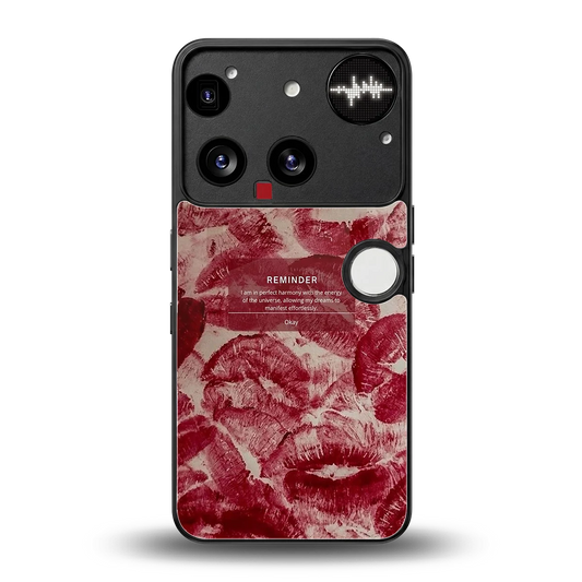 Reminder back phone cover | glass case for nothing phone 3