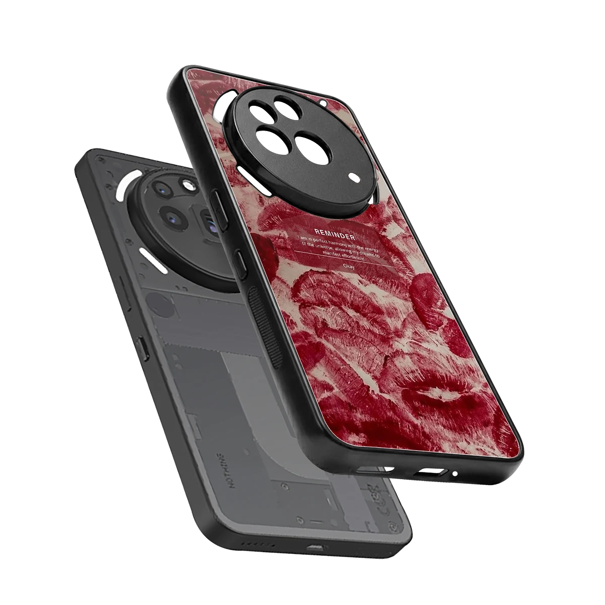 Reminder sleek nothing phone 3a pro cover with tempered glass back and TPU edges