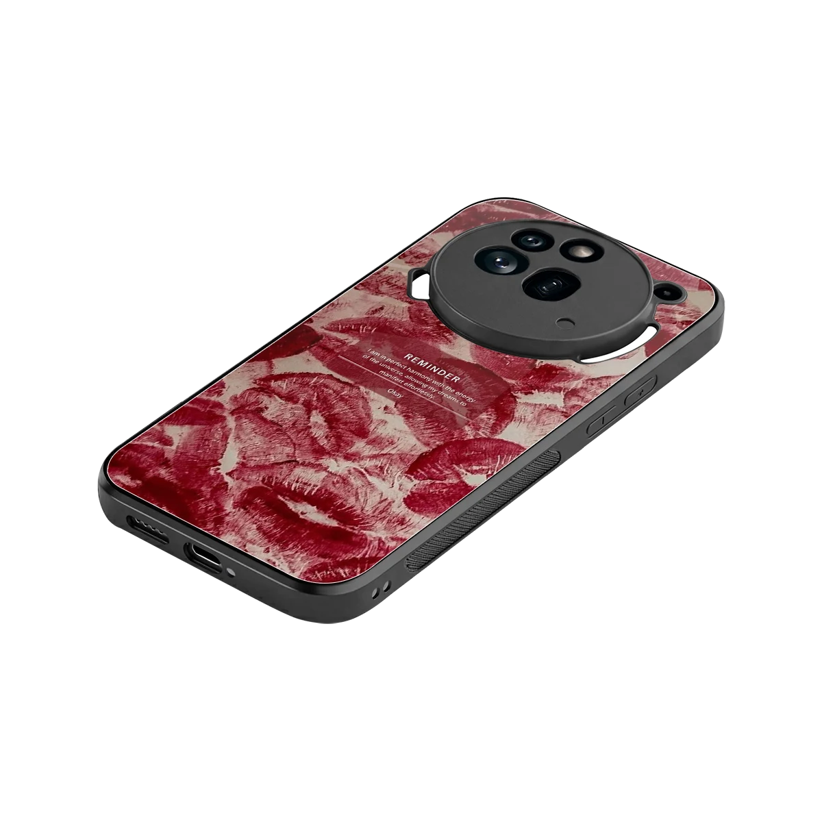 Reminder stylish phone case for nothing phone 3a pro | glossy glass and slim fit