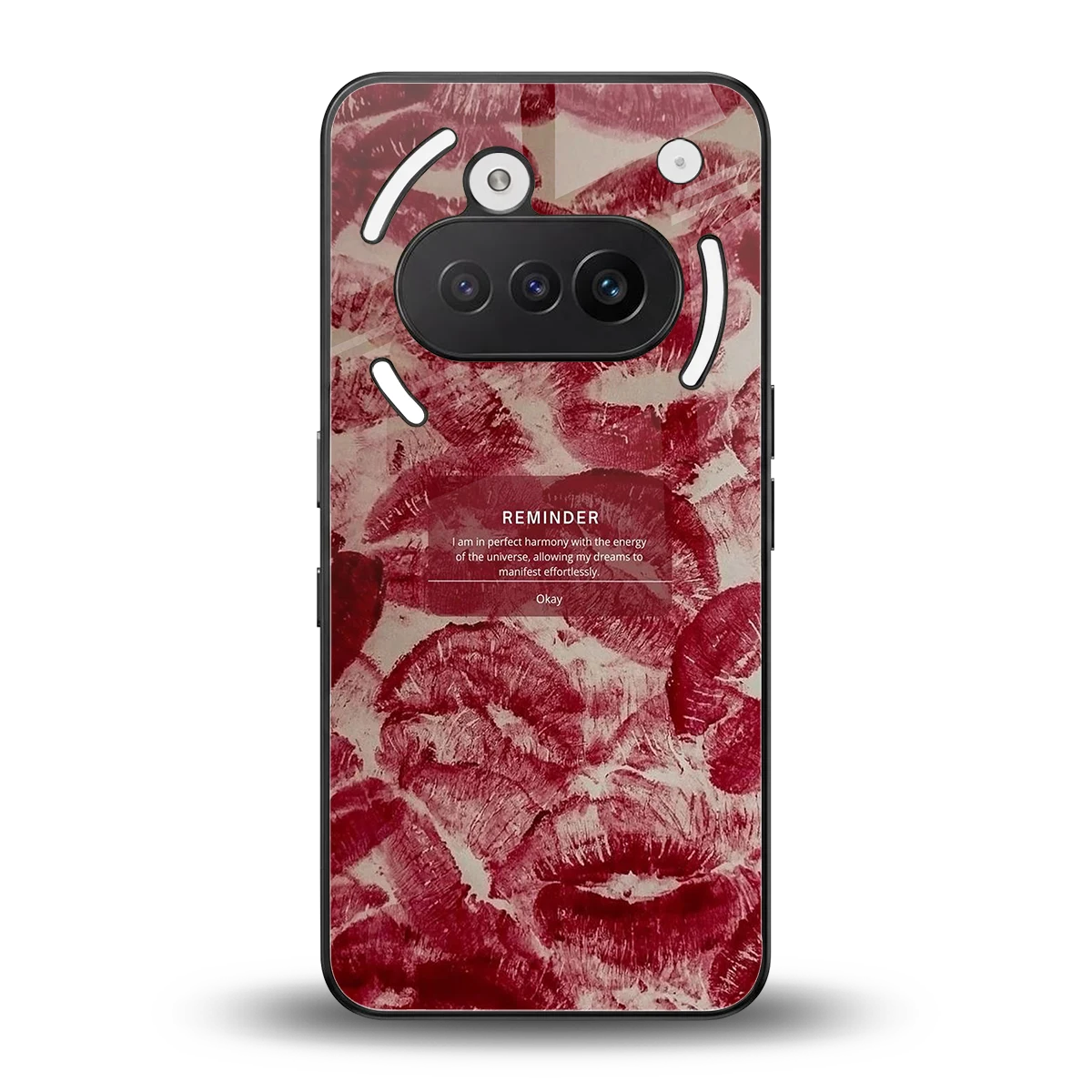 Reminder back phone cover | glass case for nothing phone 3a