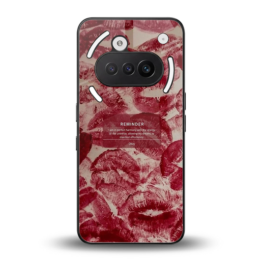 Reminder back phone cover | glass case for nothing phone 3a