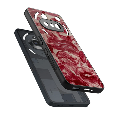 Reminder sleek nothing phone 3a cover with tempered glass back and TPU edges