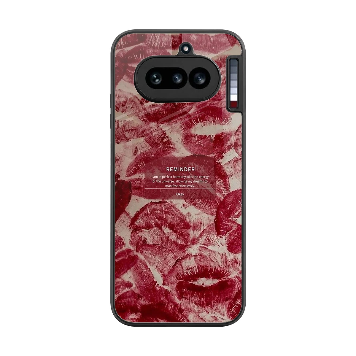 Reminder back phone cover | glass case for nothing phone 4a