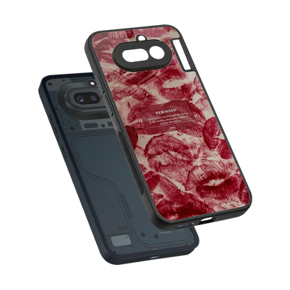 Reminder sleek nothing phone 4a cover with tempered glass back and TPU edges