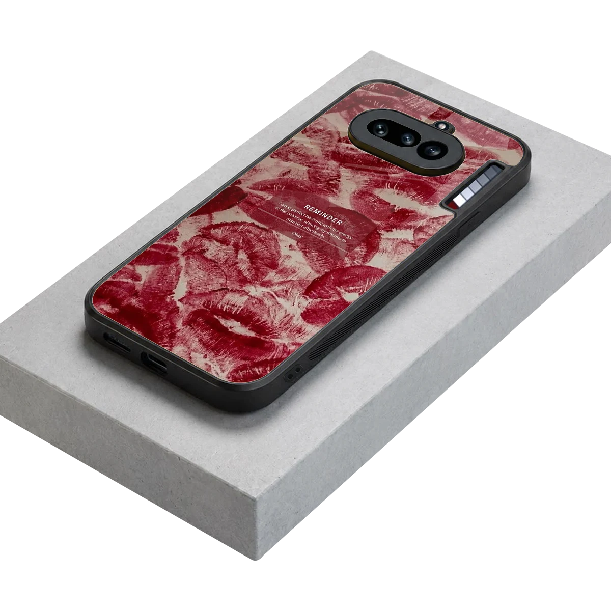 Reminder stylish phone case for nothing phone 4a | glossy glass and slim fit