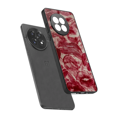 Reminder sleek oneplus 13r cover with tempered glass back and TPU edges