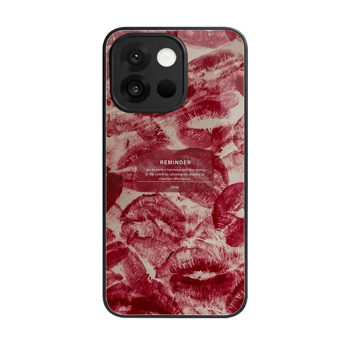 Reminder back phone cover | glass case for oneplus 13s