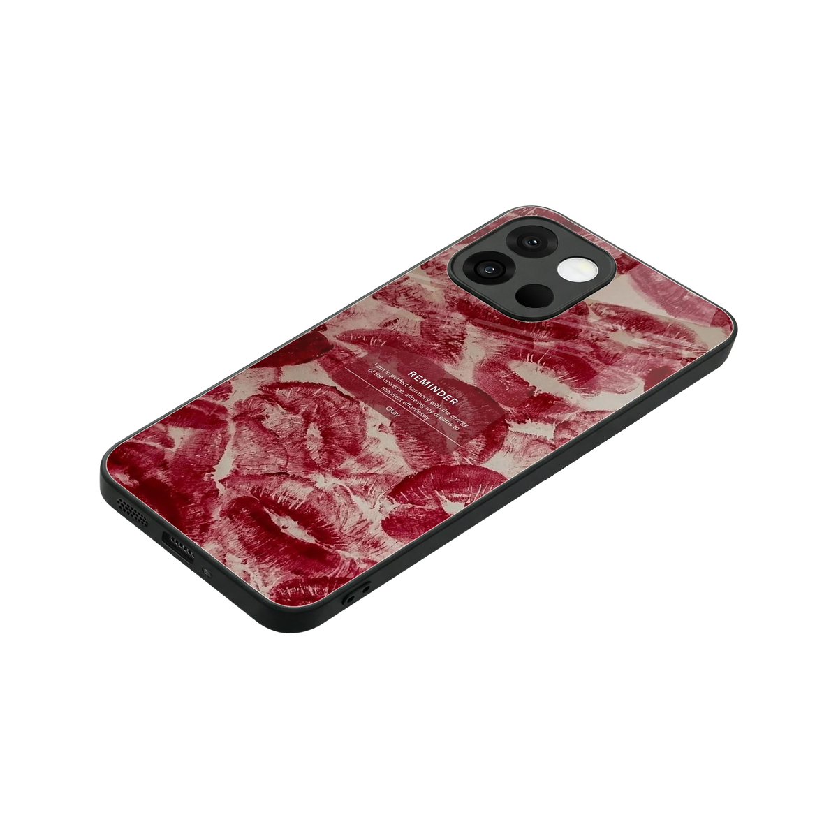 Reminder stylish phone case for oneplus 13s | glossy glass and slim fit