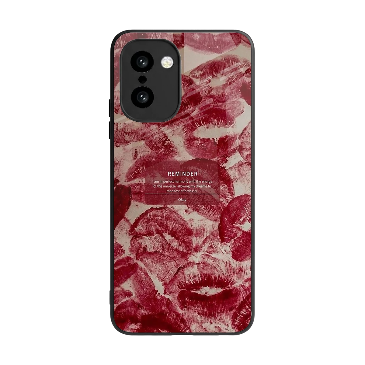Reminder back phone cover | glass case for oneplus 15r