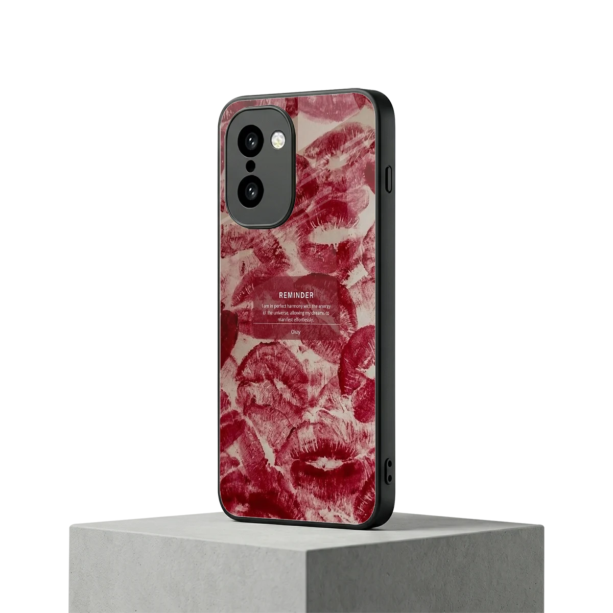 Reminder oneplus 15r mobile cover | shockproof glass phone case