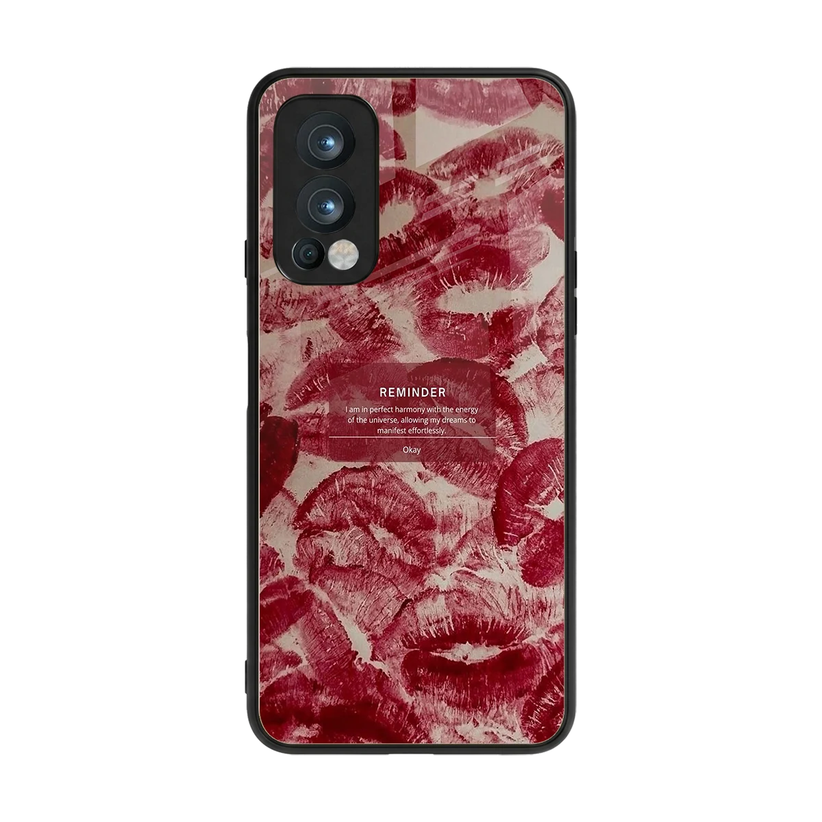Reminder back phone cover | glass case for oneplus nord 2