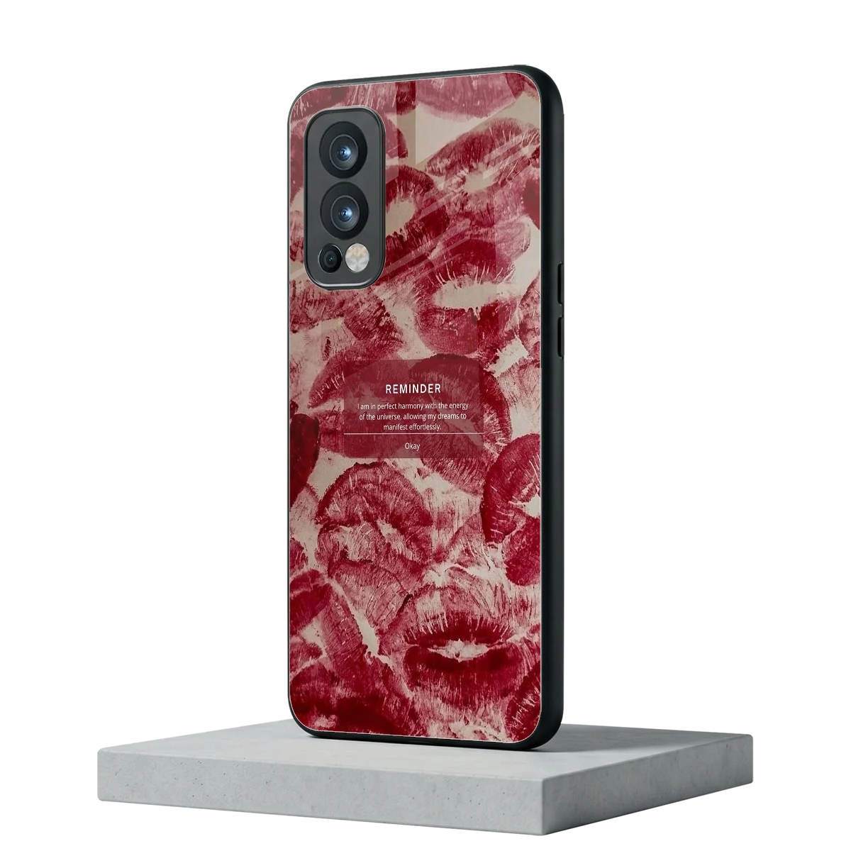 Reminder oneplus nord 2 mobile cover | shockproof glass phone case