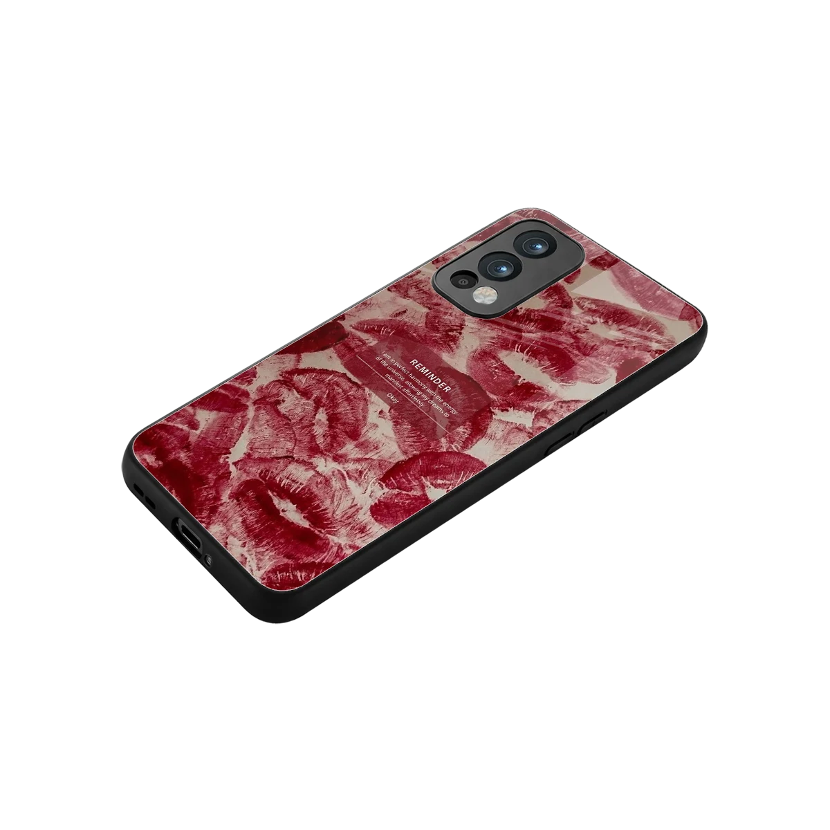Reminder stylish phone case for oneplus nord 2 | glossy glass and slim fit