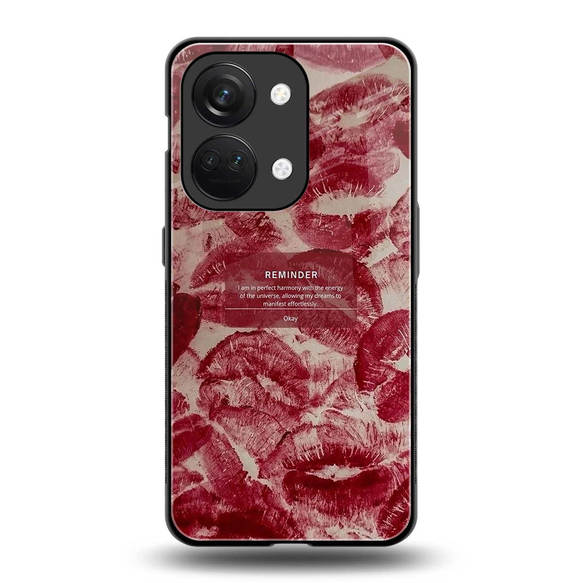 Reminder back phone cover | glass case for oneplus nord 3