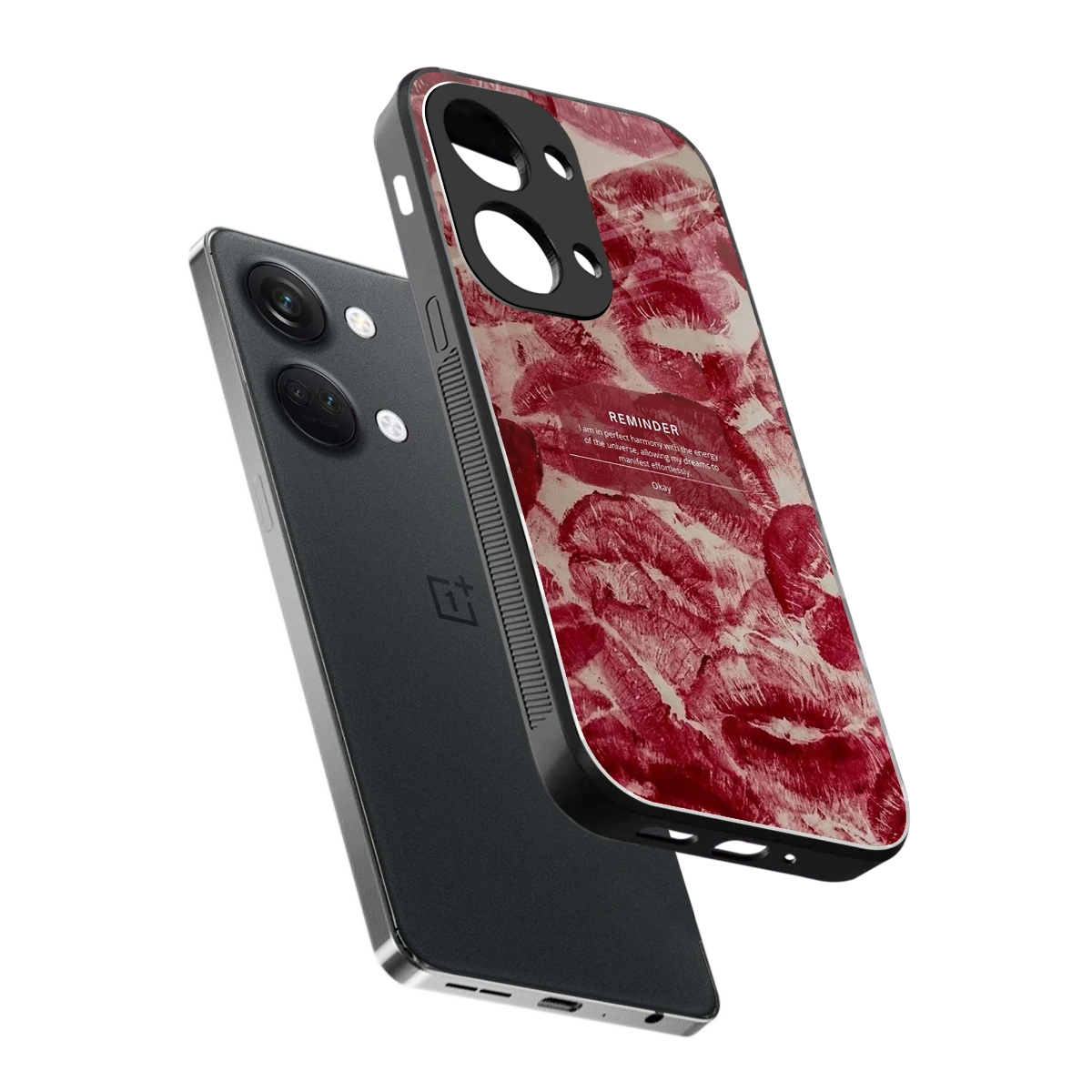 Reminder sleek oneplus nord 3 cover with tempered glass back and TPU edges