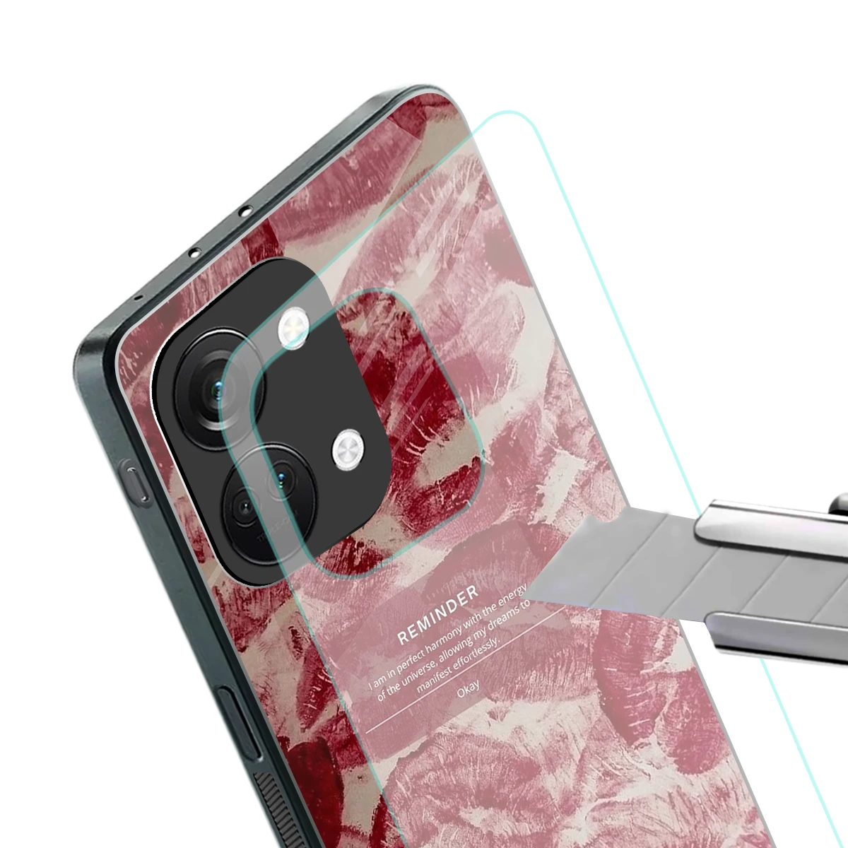 Reminder stylish phone case for oneplus nord 3 | glossy glass and slim fit
