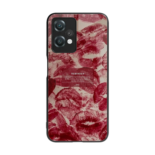 Reminder back phone cover | glass case for oneplus nord ce 2 lite