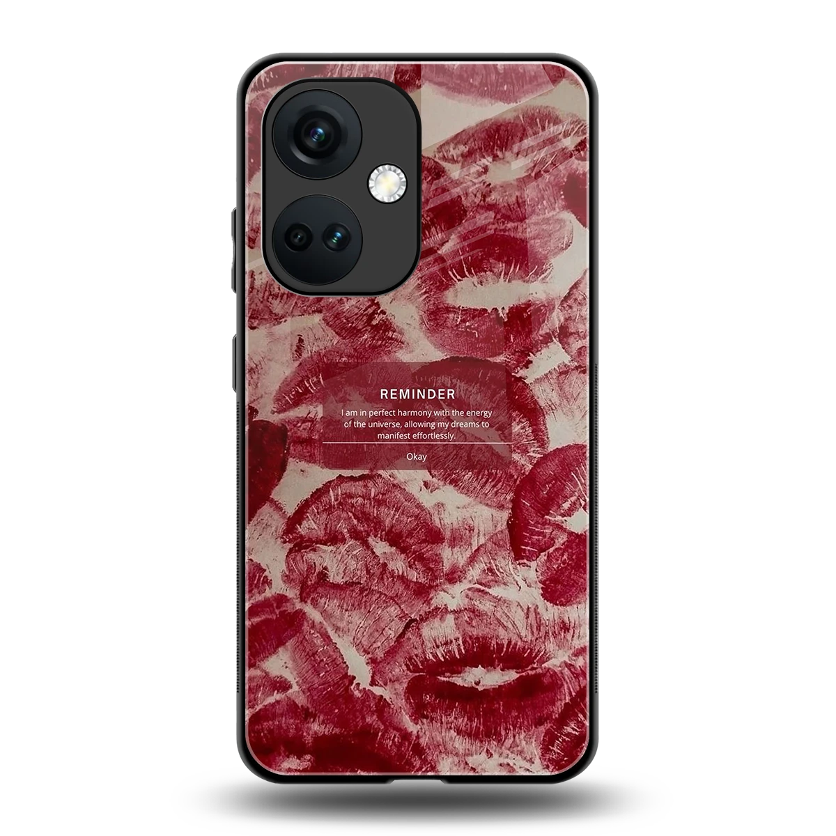 Reminder back phone cover | glass case for oneplus nord ce 3