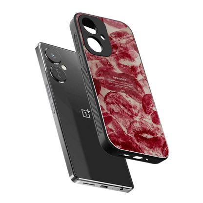 Reminder sleek oneplus nord ce 3 cover with tempered glass back and TPU edges
