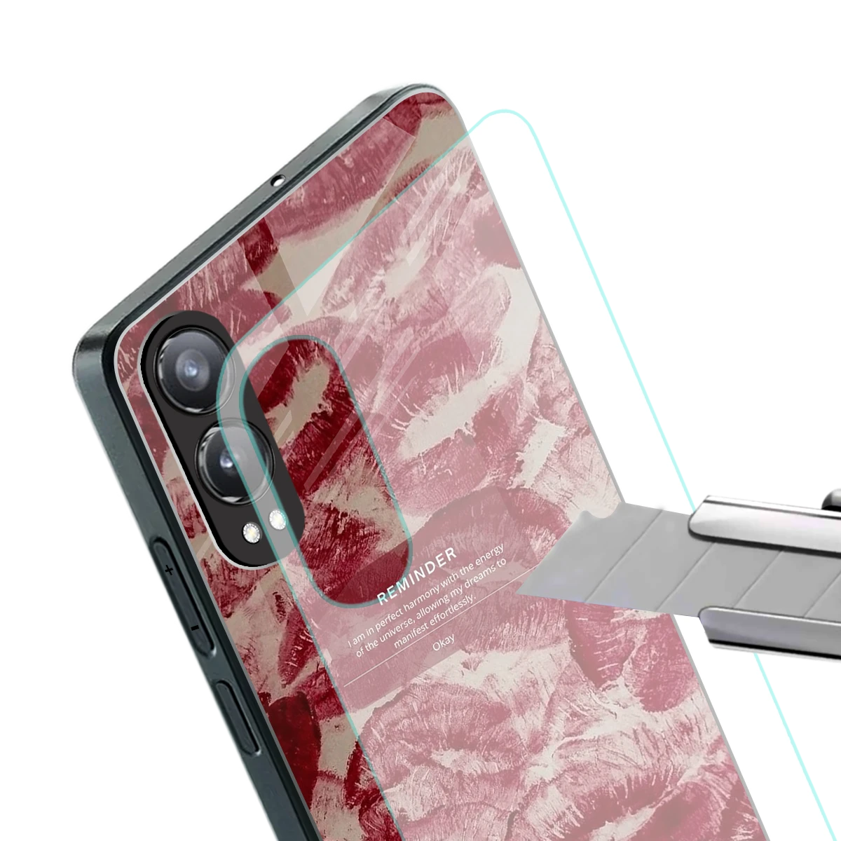 Reminder stylish phone case for oneplus nord ce 4 lite | glossy glass and slim fit