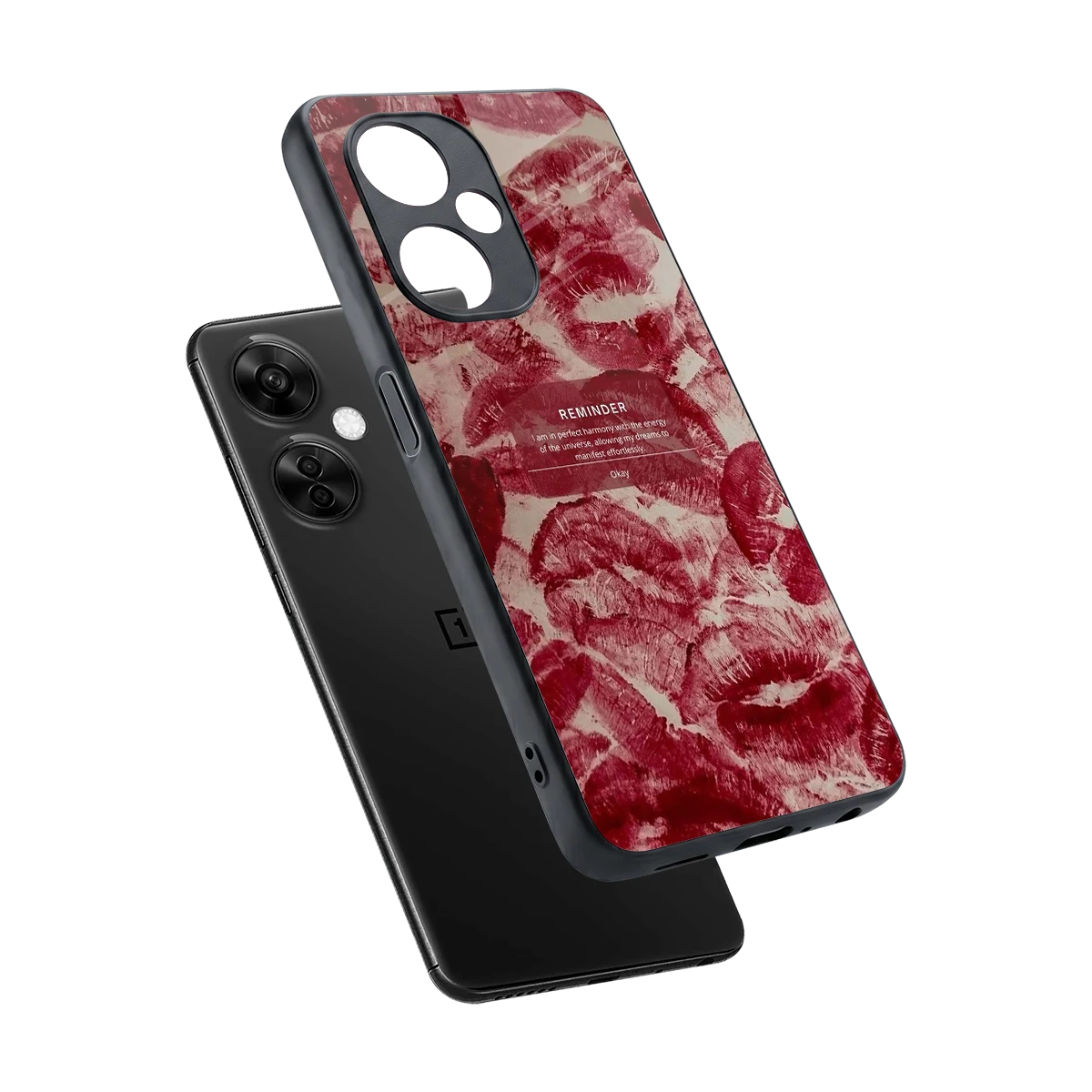 Reminder sleek oneplus nord ce 3 lite cover with tempered glass back and TPU edges