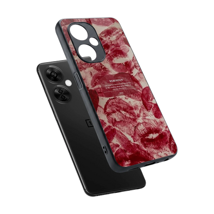 Reminder sleek oneplus nord ce 3 lite cover with tempered glass back and TPU edges
