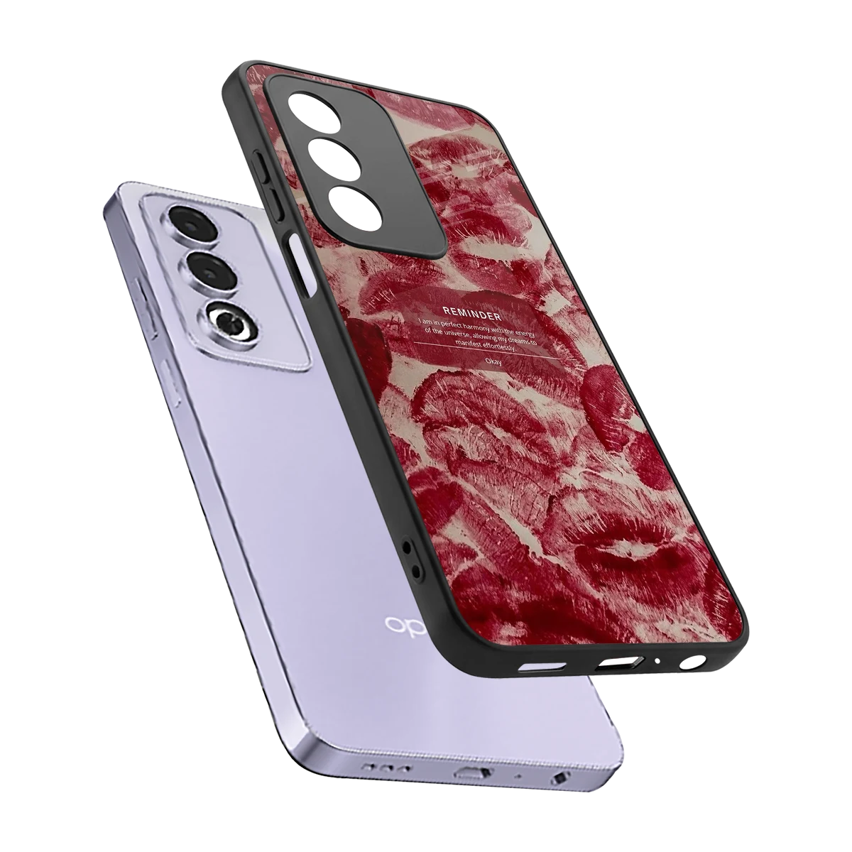 Reminder sleek oppo a3 pro cover with tempered glass back and TPU edges