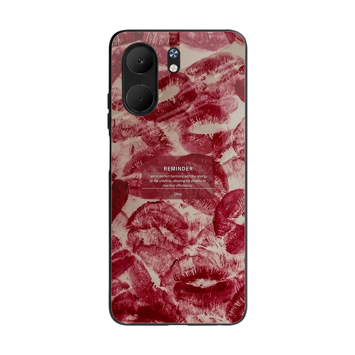 Reminder back phone cover | glass case for oppo a5x 5g