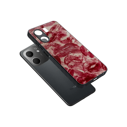 Reminder sleek oppo a5x 5g cover with tempered glass back and TPU edges