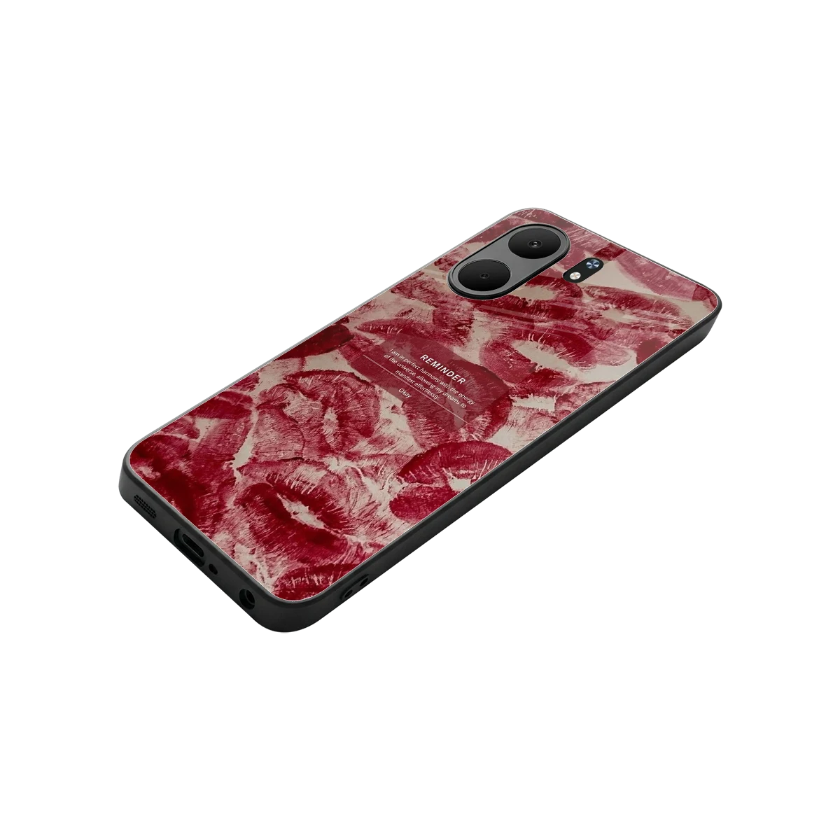 Reminder stylish phone case for oppo a5x 5g | glossy glass and slim fit