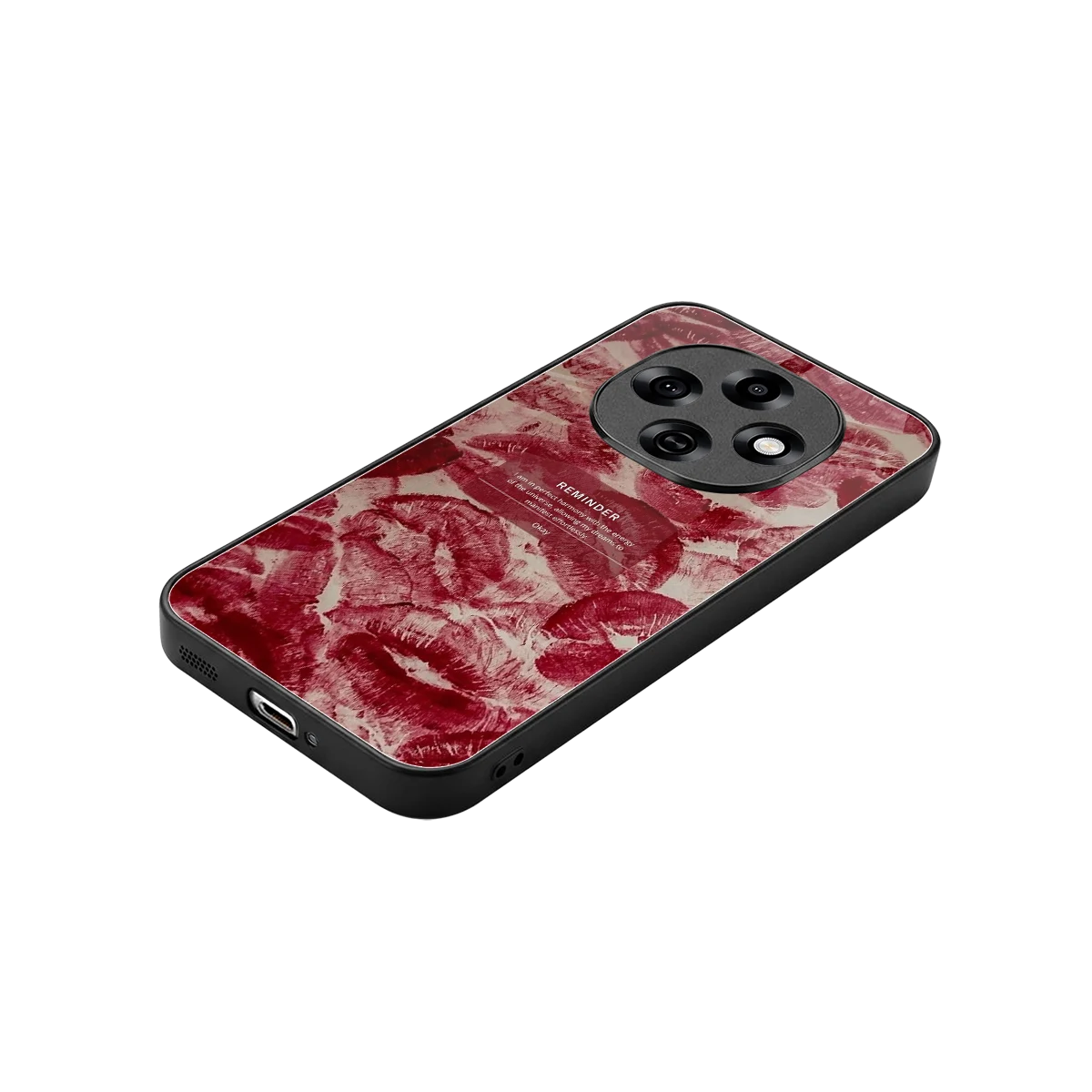 Reminder stylish phone case for oppo f31 pro 5g | glossy glass and slim fit