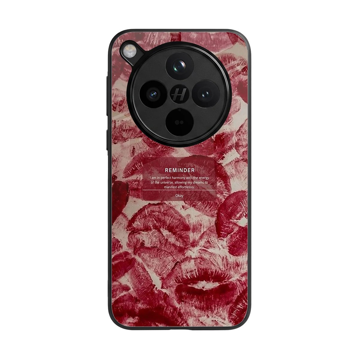 Reminder back phone cover | glass case for oppo find x8