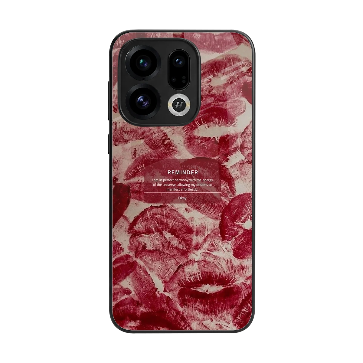 Reminder back phone cover | glass case for oppo find x9