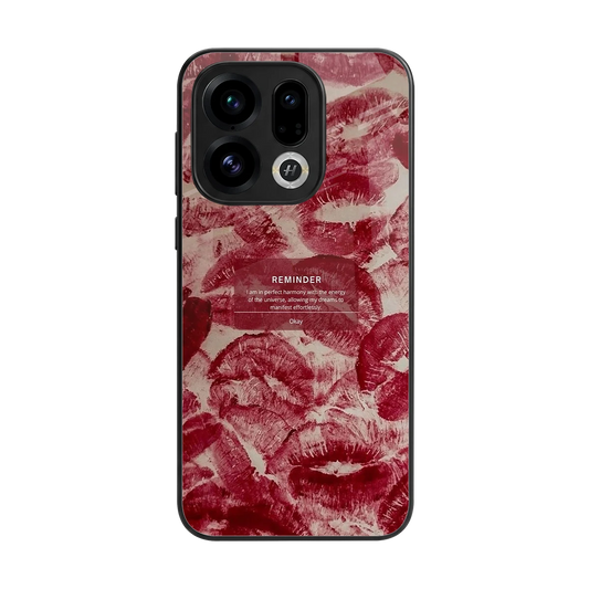 Reminder back phone cover | glass case for oppo find x9