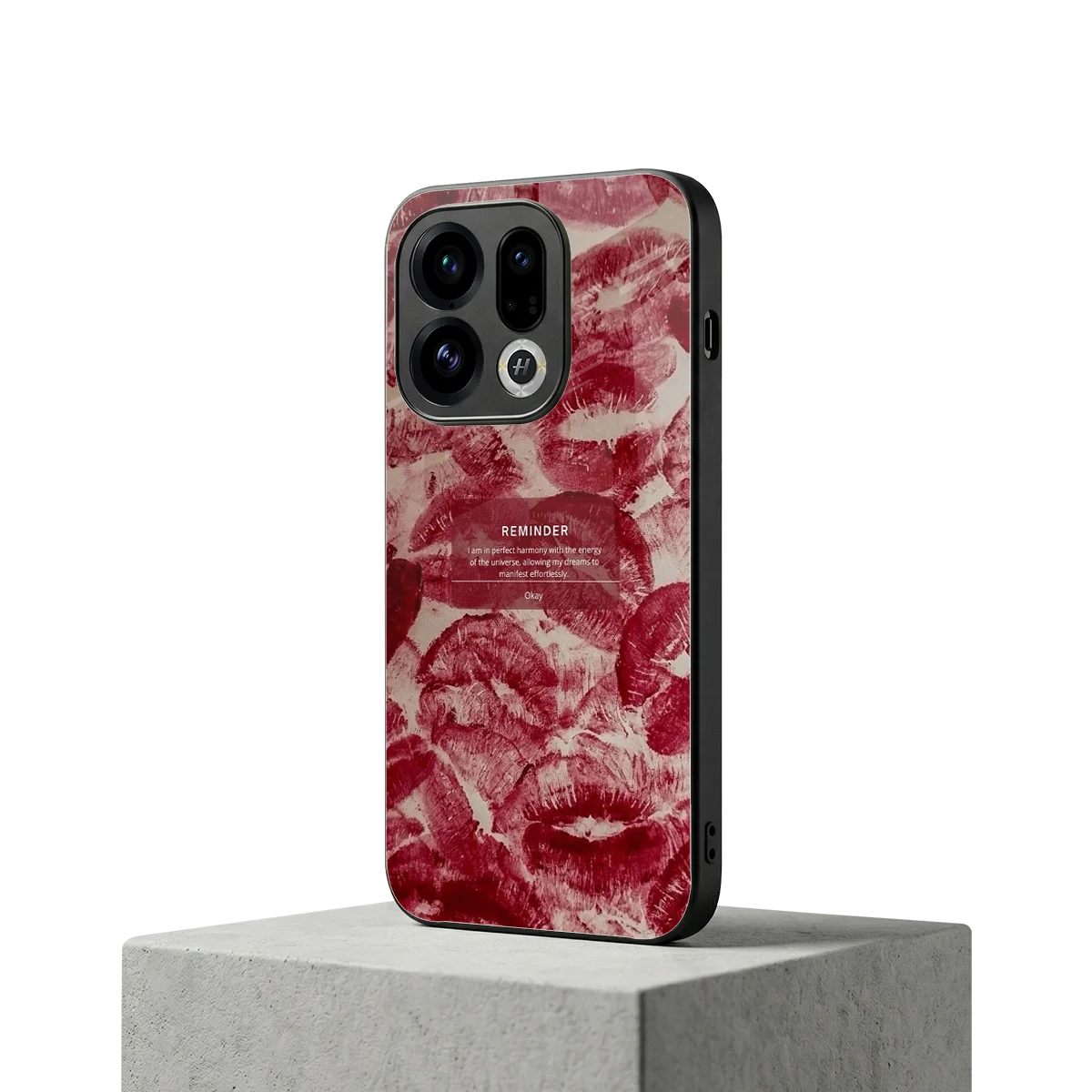 Reminder oppo find x9 mobile cover | shockproof glass phone case