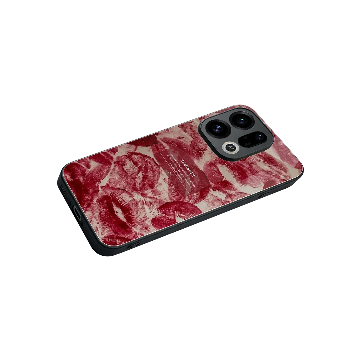 Reminder stylish phone case for oppo find x9 | glossy glass and slim fit