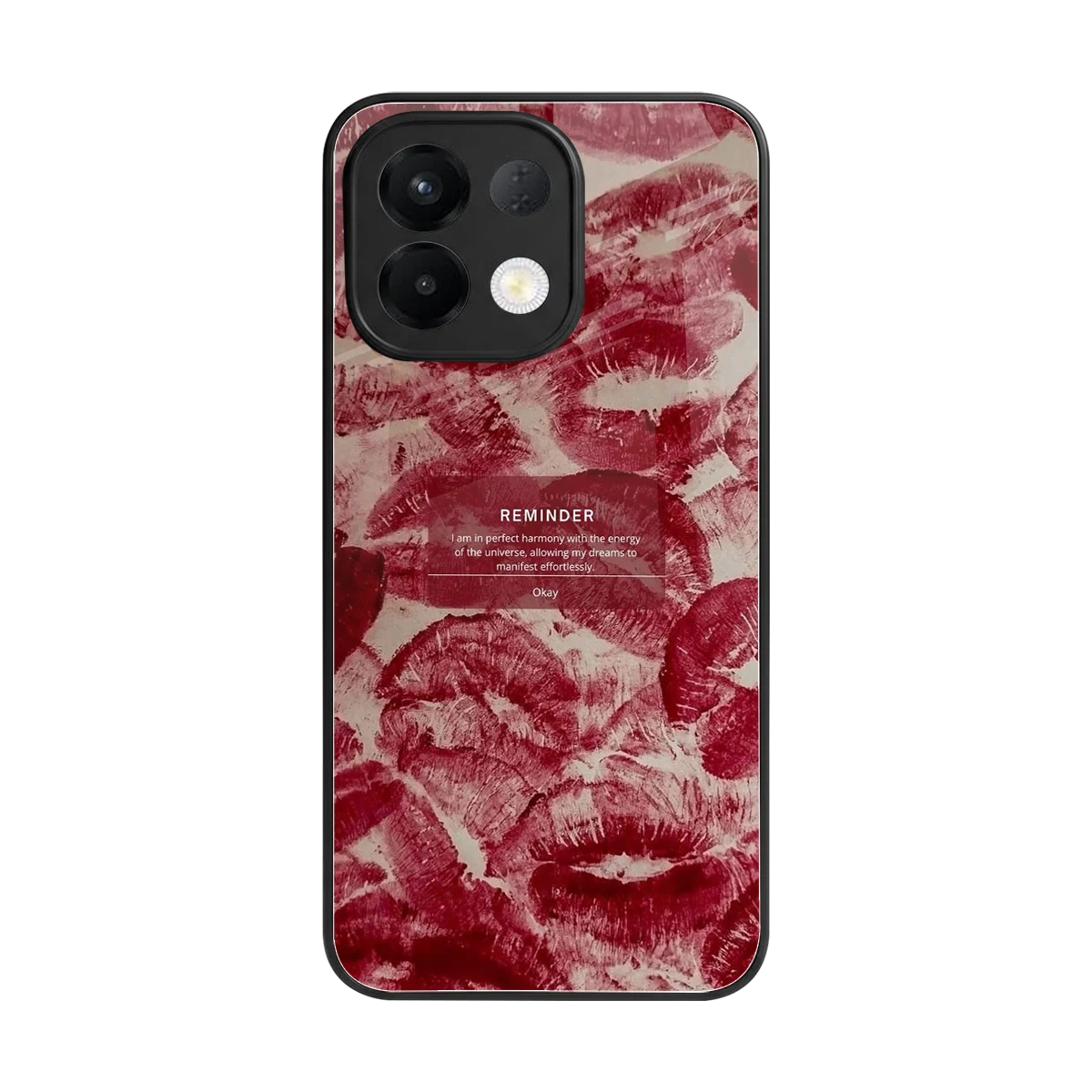 Reminder back phone cover | glass case for oppo k13 5g